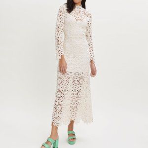 Maje ROZIM Crochet Maxi Dress